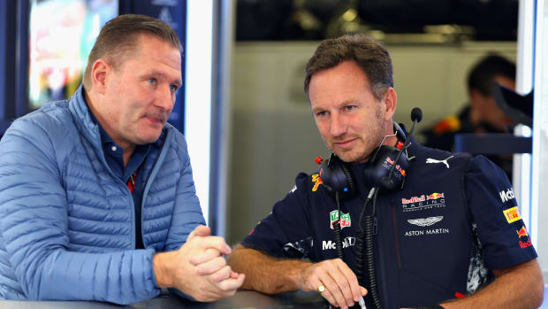 Jos Verstappen - Christian Horner- Red Bull